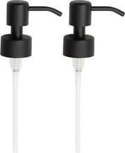 Dispensatore di sapone Pompa di sostituzione Testa - Acciaio inossidabile - Nero - 28Mm