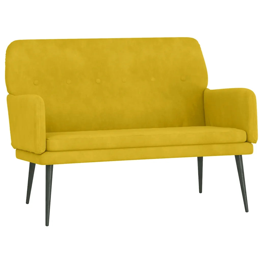 Panca Gialla 108x79x79 cm in Velluto CFW3658302