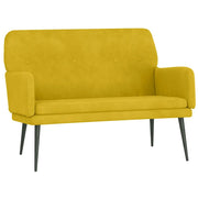 Panca Gialla 108x79x79 cm in Velluto CFW3658302
