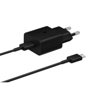 ALIMENTATORE SAMSUNG FAST EP-T1510XBEGEU 15W TYPE-C BLACK CON CAVO