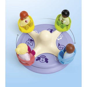 PLAYMOBIL Junior 71701 Bambini e tornello - Include quattro personaggi e un tornello - Da 1 anno