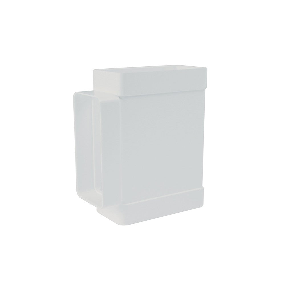 Raccordo a t rettangolare 55x110mm bianco per cappe