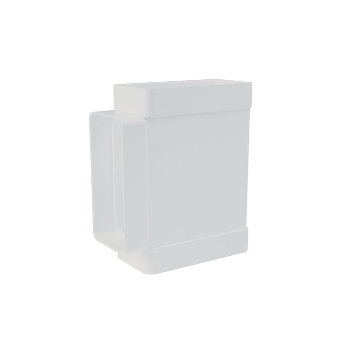 Raccordo a t rettangolare 55x110mm bianco per cappe