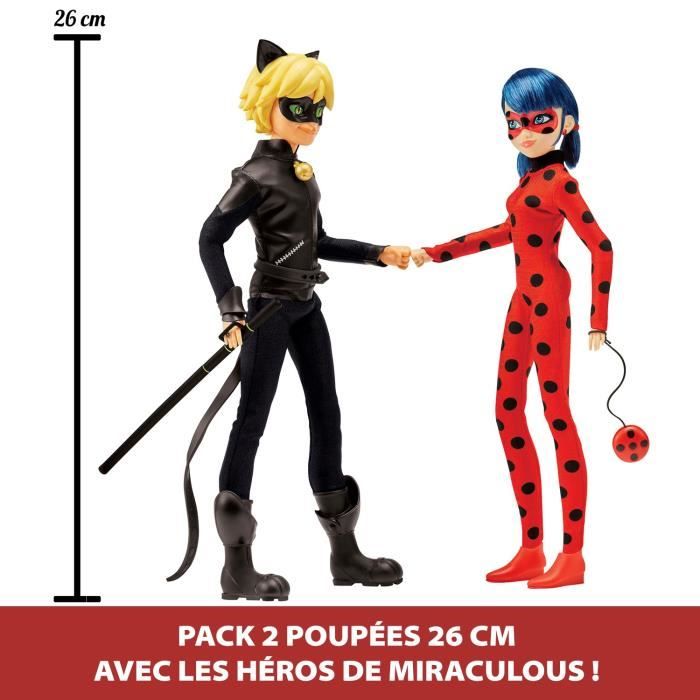 Miraculous Ladybug - Confezione da 2 Fashion Dolls 26 cm