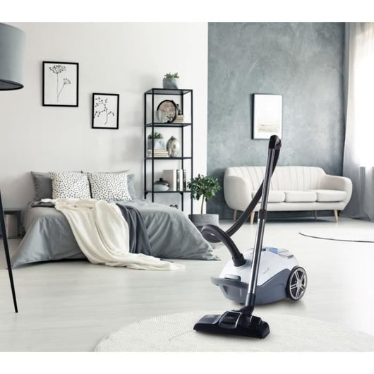 DOMO DO7291S - Aspirapolvere a bidone 3L - 700W - 68dB - Potenza di aspirazione regolabile - Spazzola per pavimenti Deep Clean