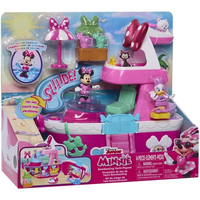 Giocattolo interattivo - DISNEY MINNIE MOUSE - Yacht di Minnie - Yacht con 14 accessori, cambio abiti e piscina