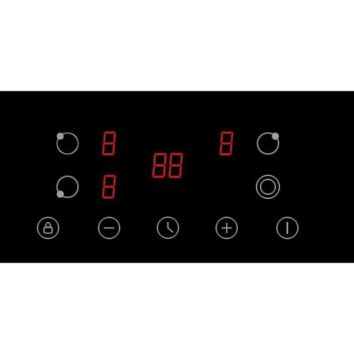 Piano cottura OCEANIC in ceramica a 3 zone - 5200W - larghezza 60 cm