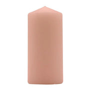 Trade Shop - Set 12pz Candela Rosa Forma Cilindrica 150x70mm Decorazioni Interni Centrotavola 032371 -
