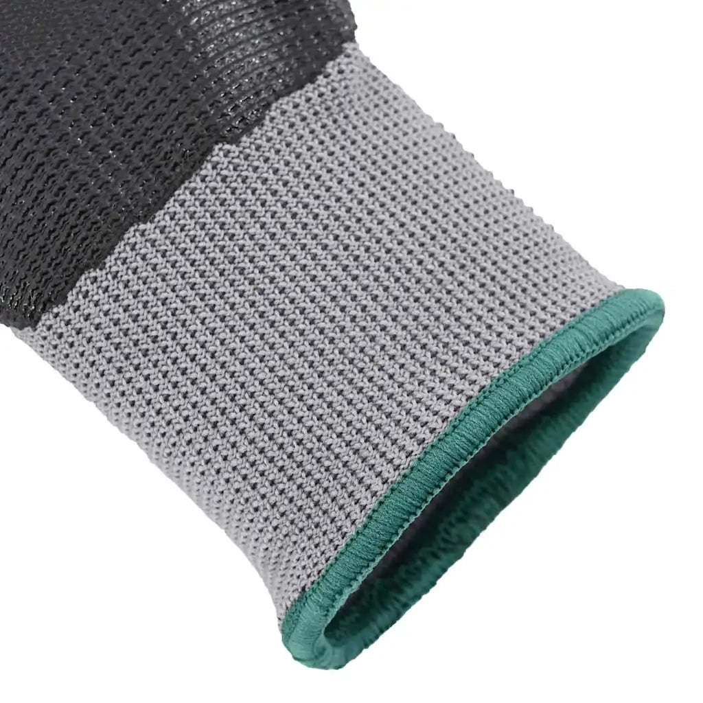 Guanti da Lavoro 12 pz Grigio e Nero 11 / XXL Poliestere CFW4356460