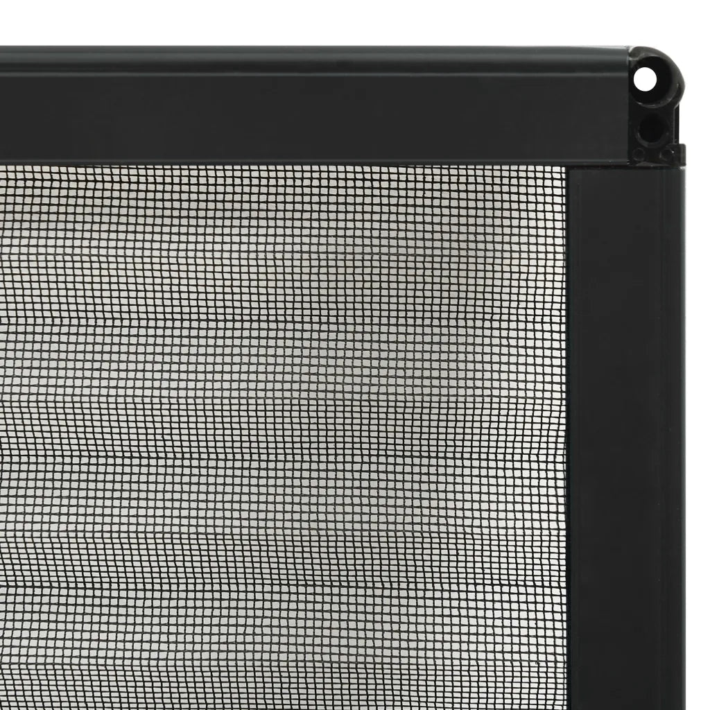 Zanzariera Plissettata Finestre in Alluminio Antracite 80x100cm 148664