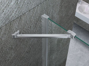 Box doccia Cristallo 8 MM frameless due lati doppio battente esterno - Misura: 70 x 80 x h195