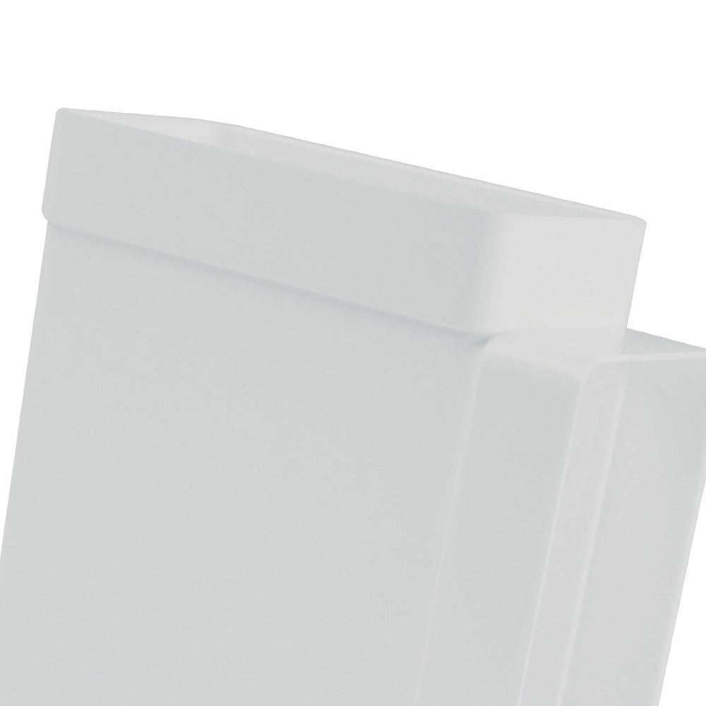 Raccordo a t rettangolare 55x110mm bianco per cappe