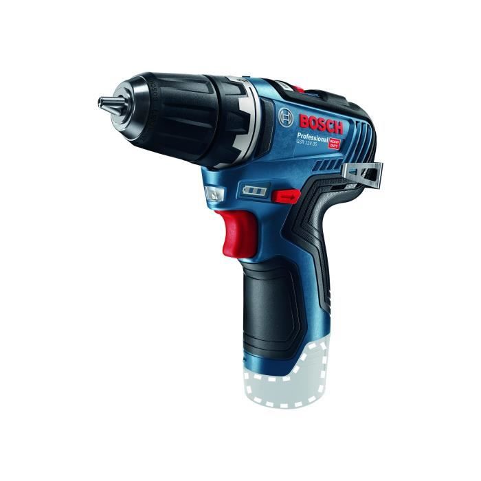 Bosch - Drill wireless 12 V 35 nm senza batteria o caricabatterie in una scatola di cartone - GSR 12V -35 Professional