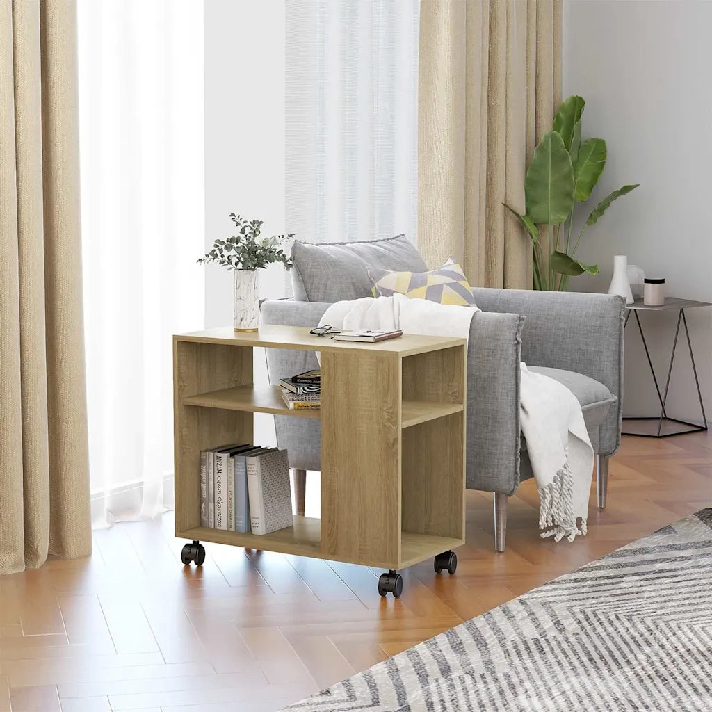 Tavolino da Salotto-Tavolino da soggiorno-Tavolo Rovere Sonoma 70x35x55 cm Legno Multistrato