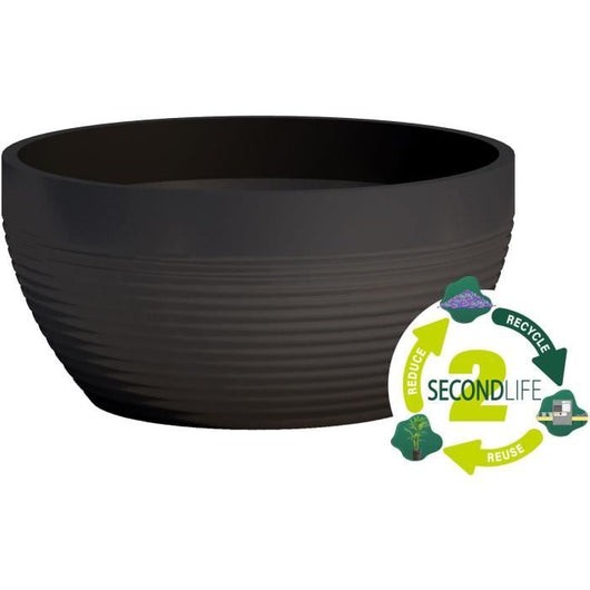 Bicchiere - GARDEN ID - Green Care Impact Nero-Anth - 35 x 16 cm - Garanzia 10 anni - 100% riciclato - Resistente UV/gel
