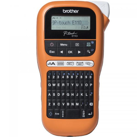 Brother PT-E110 stampante per etichette (CD) Trasferimento termico 180 x 180 DPI 20 mm/s HGe/TZe QWERTY