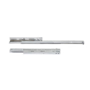 Set di guide per cassetti a scomparsa Silver, estrazione totale, chiusura soft, profondità 400 mm, Acciaio, Zincato b..