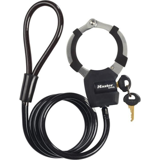 Cavo per serratura a chiave MASTER LOCK con manette - 1 m