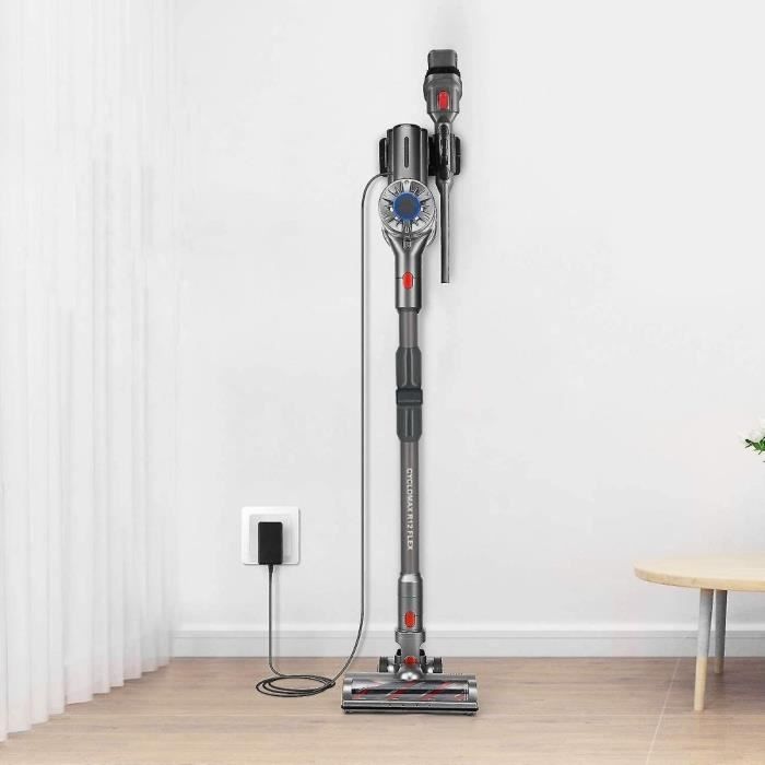 Aspirapolvere senza fili - EZICLEAN - Cyclomax R12 Flex - 30 min - 200 W - 20 kPa - Grigio