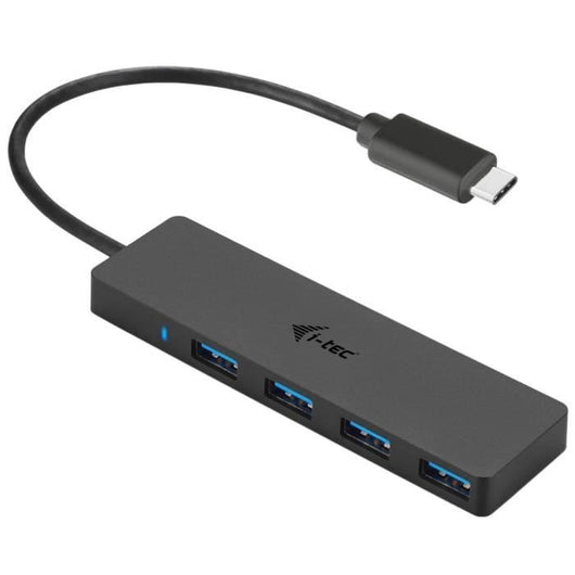 HUB USB-C I-TEC con 4 Porte USB 3.0 con Cavo Integrato 20cm