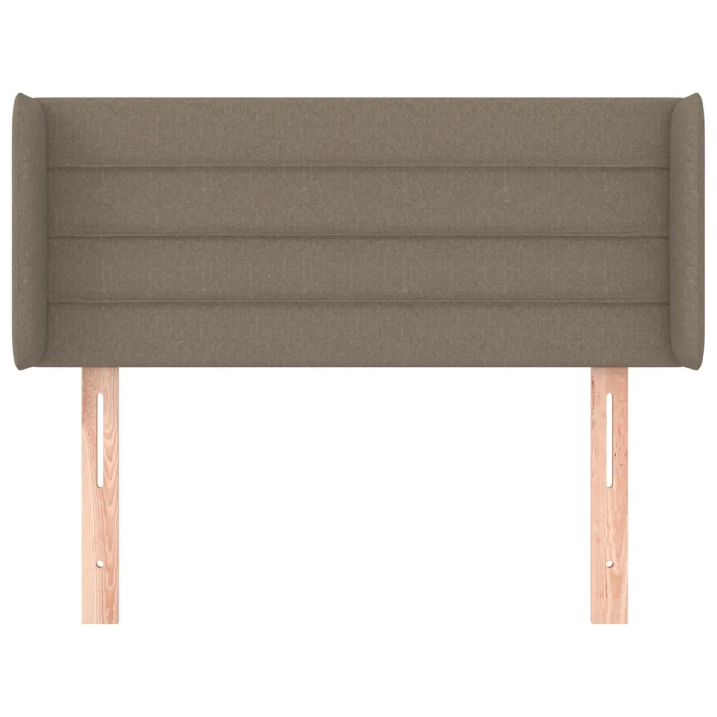 Testiera | Testata ad Orecchio Tortora 103x16x78/88 cm in Tessuto