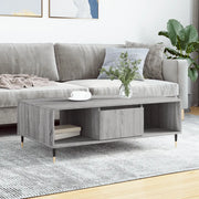 Tavolino da Salotto-Tavolino da soggiorno-Tavolo Grigio Sonoma 104x60x35cm Legno Multistrato 455823