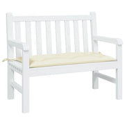 Cuscino per Panca da Giardino Crema 100x50x7 cm Tessuto Oxford