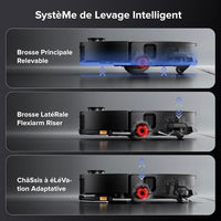 ROBOROCK Saros 10 Nero - Robot aspirapolvere - 22.000 Pa - DuoDivide Anti-groviglio - Design ultrasottile - Spazzola FlexiArm