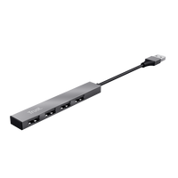 HUB TRUST Halyx Mini 4 Port USB Allumini