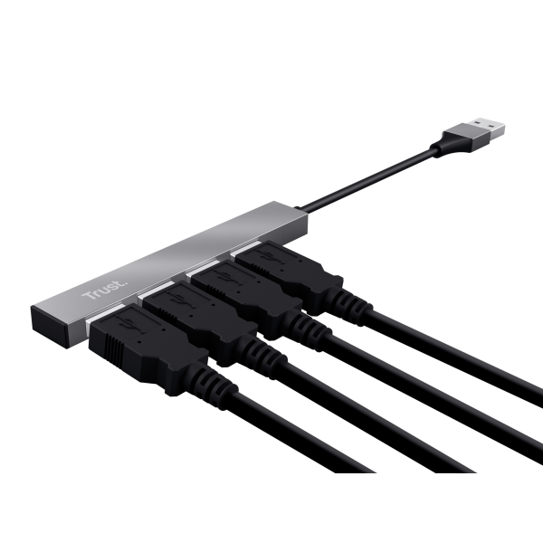 HUB TRUST Halyx Mini 4 Port USB Allumini