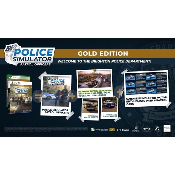 Ufficiali di pattuglia del simulatore di polizia - Gioco per Xbox Series X e Xbox One - Edizione Gold
