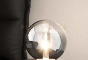 LUMETTO CROMO 1 LUCE VETRO FUME 1184CR-P-FU