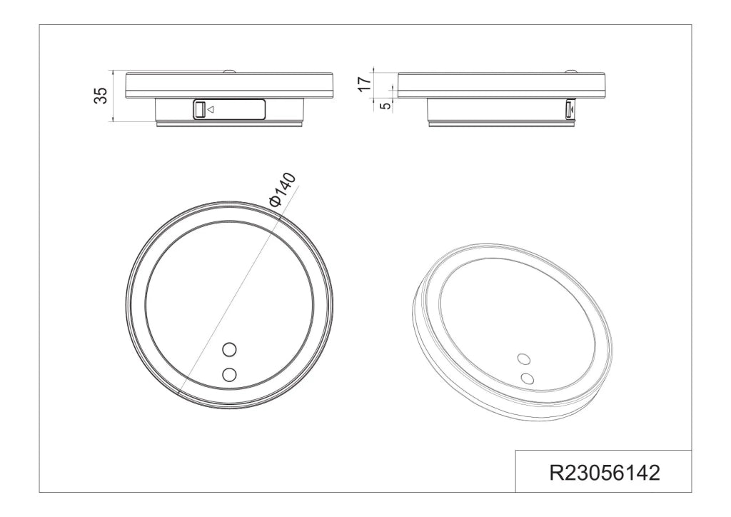 Applique da esterno LED ricaricabile, c/sensori, tonda, D 14 cm, Fortaleza