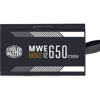COOLER MASTER MWE Bronze 650W V2 - Alimentazione 650W - 230V (Certificato 80 Plus Bronze 5 anni di garanzia) Cavi flat neri