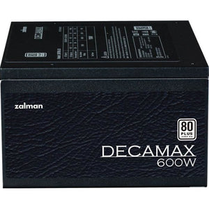 Alimentatore per PC - ZALMAN - DecaMax 600W - 80+ - Non modulare - Ventola da 120 mm - Nero