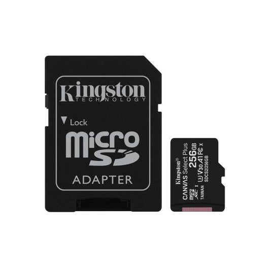 Memoria MicroSDXC 256 Gb Kingston Canvas Select Plus - Transflash 256 Gb - Class10 - Con Adattatore (SDCS2/256GB)