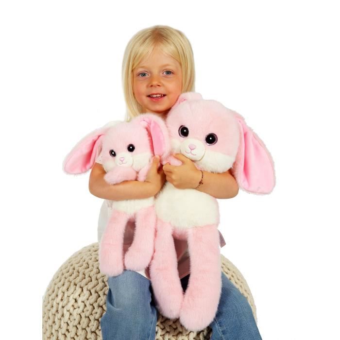 Peluche Coniglio Leggies - GIPSY TOYS - Rosa, 48 cm