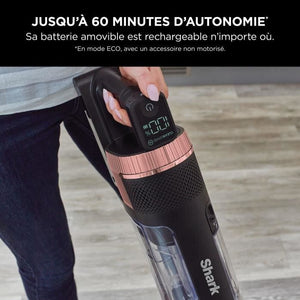 SHARK Stratos IZ400EU - Aspirapolvere a batteria - Tecnologia DuoClean + PowerFins Plus - Illuminazione a LED