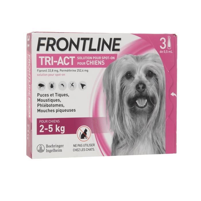 FRONTLINE 3 pipette Tri-Act - Per cani da 2 a 5 kg