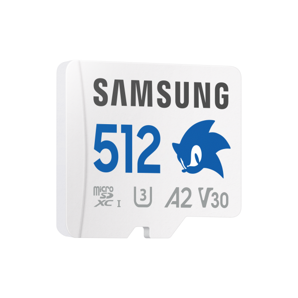 Samsung Sonic PRO Plus è una scheda MicroSDXC da 512GB con velocità di lettura fino a 180 MB/s e scrittura fino a 130 MB/s. Offre prestazioni U3 V30 A2 ideali per video 4K e applicazioni esigenti.
