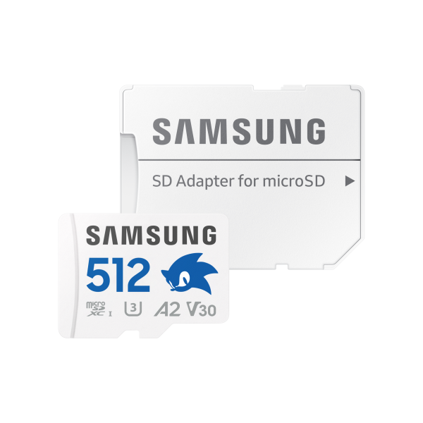 Samsung Sonic PRO Plus è una scheda MicroSDXC da 512GB con velocità di lettura fino a 180 MB/s e scrittura fino a 130 MB/s. Offre prestazioni U3 V30 A2 ideali per video 4K e applicazioni esigenti.