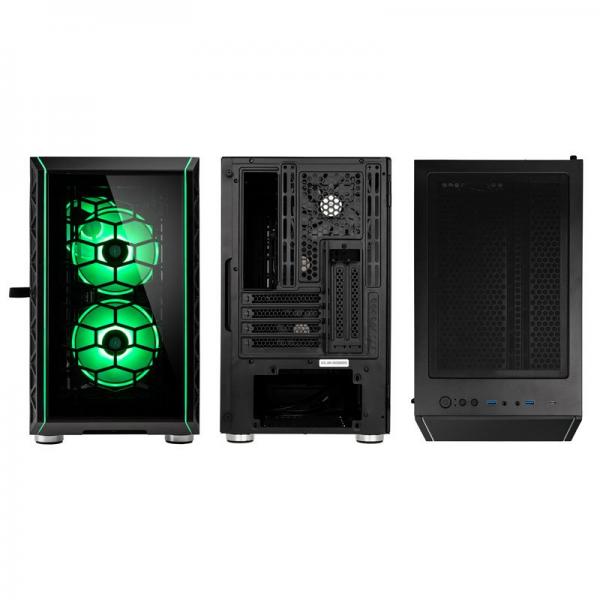 Kolink Citadel Glass SE ARGB e' un case mini tower con supporto per schede madri micro ATX e 4 slot di espansione
