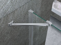 Box doccia Cristallo 8 MM frameless due lati doppio battente esterno - Misura: 80 x 100 x h195