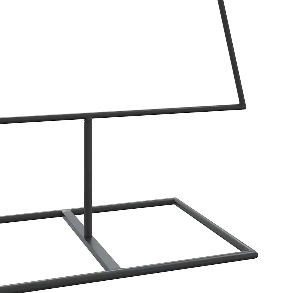 Albero di Natale Decorativo in Metallo Nero 150 cm