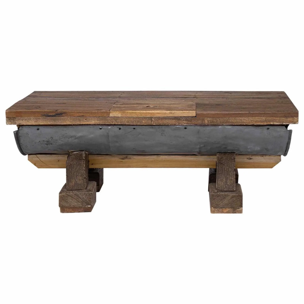 Tavolino da salotto Naturale 90 x 50 x 35 cm legno