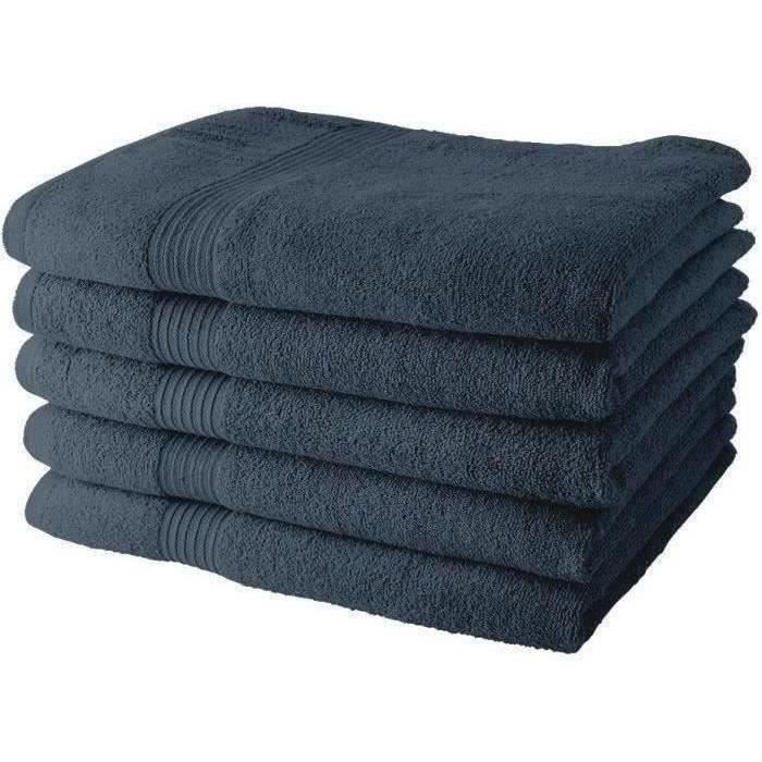 Set di 5 asciugamani da bagno TODAY 70x130 cm 100% cotone - Denim