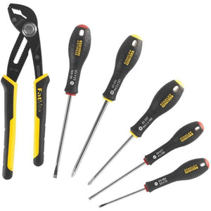 Set di 6 utensili - - STANLEY FATMAX - FMHT0-62639 - Pinza per multiprese con bloccaggio 250 mm + Cacciavite da elettricista + Phillips