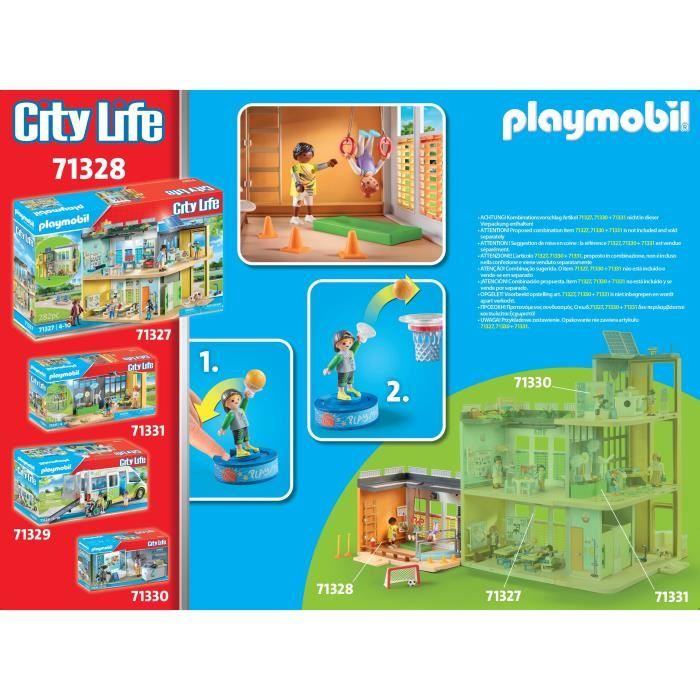 PLAYMOBIL 71328 Palazzetto dello sport - Vita cittadina - Scuola - Amore per imparare Mondo scolastico
