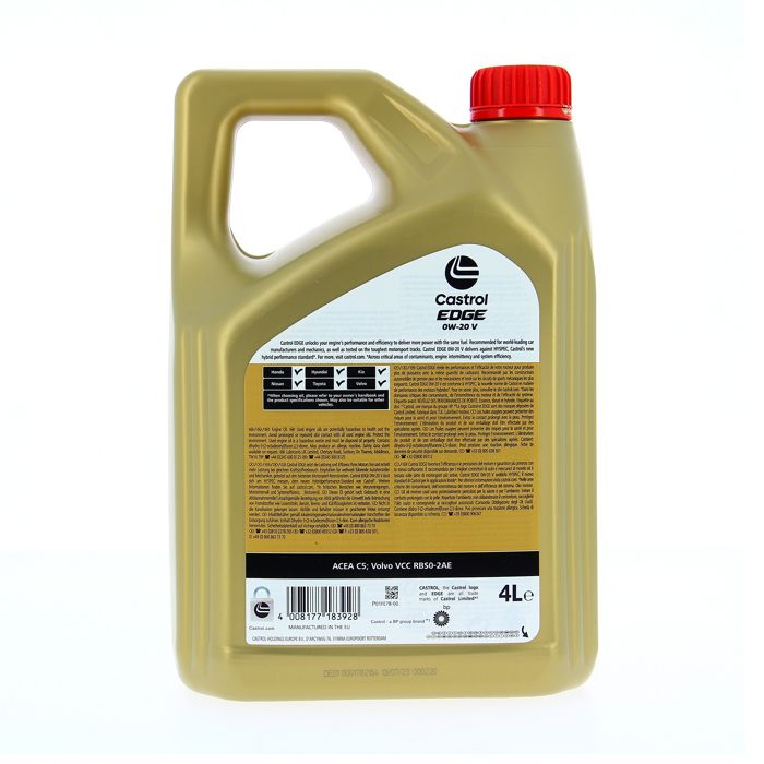 Olio motore - CASTROL - EDGE 0W-20 V - 4L