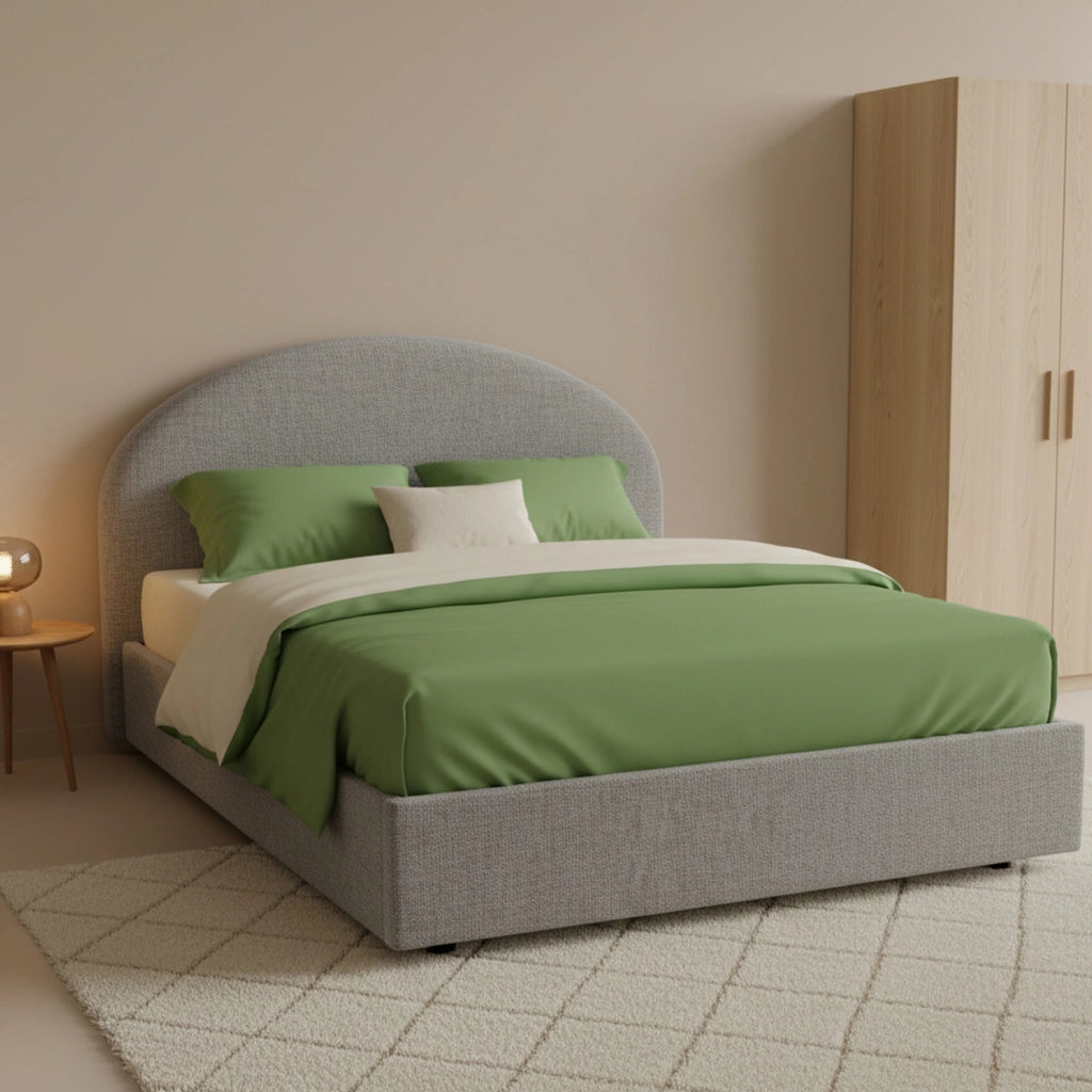 Akis, Letto Piazza e Mezza Sfoderabile Made in Italy, Grigio